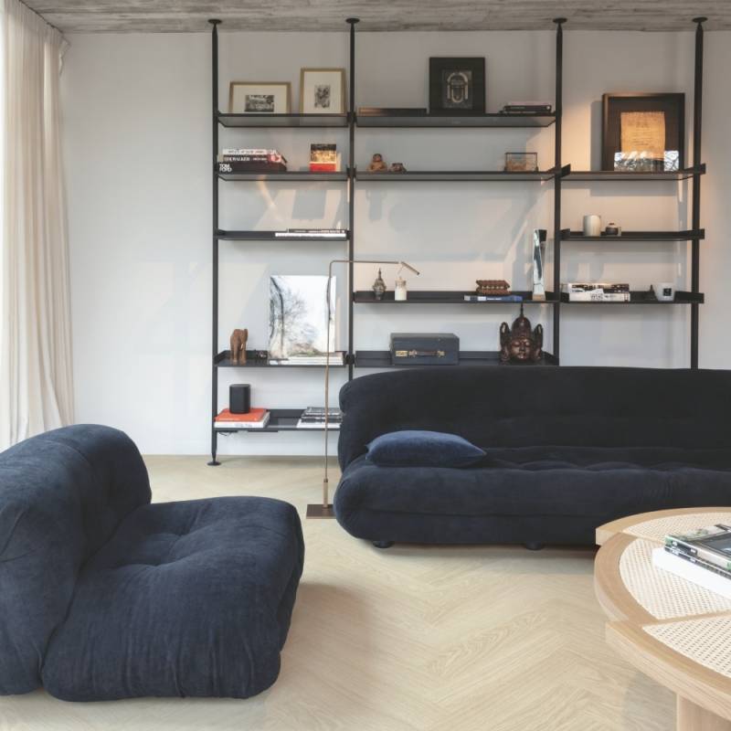 Panele winylowe SPC LVT z podkładem Jodełka Dąb Polarny HB Klasa 33 6 mm, AVHBU40361
