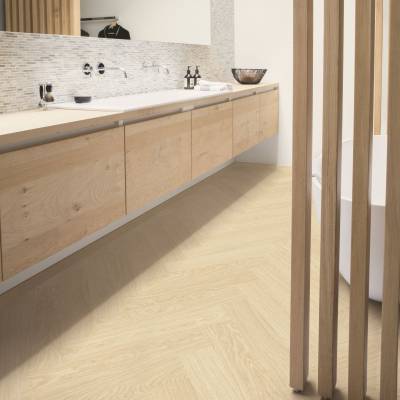 Panele winylowe SPC LVT z podkładem Jodełka Dąb Polarny HB Klasa 33 6 mm, AVHBU40361