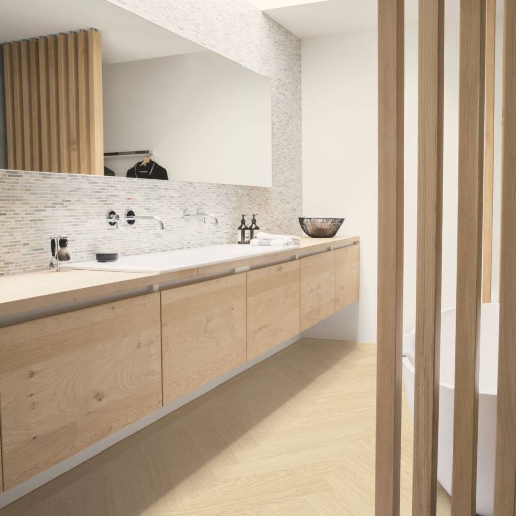 Panele winylowe SPC LVT z podkładem Jodełka Dąb Polarny HB Klasa 33 6 mm, AVHBU40361