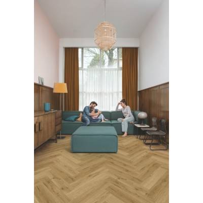 Panele winylowe SPC LVT z podkładem Jodełka Dąb Wędzony Botaniczny HB Klasa 33 6 mm, AVHBU40363