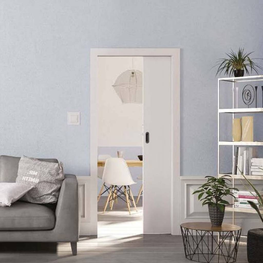Drzwi przesuwne chowane w ścianę Norma Decor 1 70 cm WC Komplet: drzwi + kaseta + ościeżnica (obudowa), 100076872