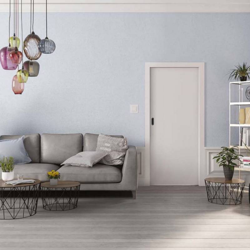 Drzwi przesuwne chowane w ścianę Norma Decor 1 80 cm WC Komplet: drzwi + kaseta + ościeżnica (obudowa), 100076873