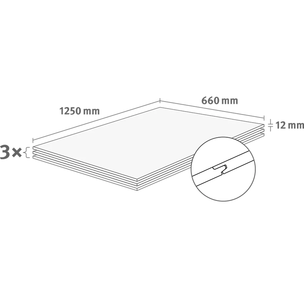 Panele ścienne Rovigo Concrete, 1630020