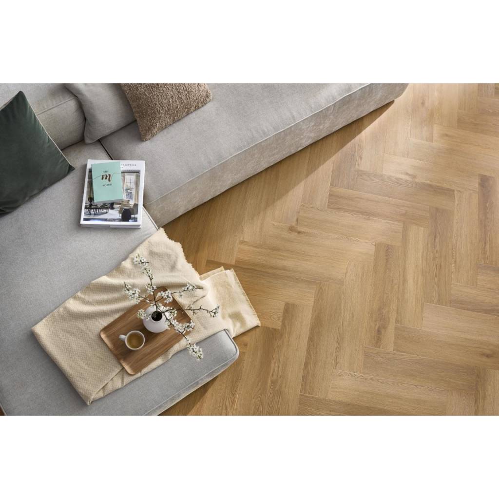 Panele winylowe SPC LVT Jodełka Dąb Burbon CAS 208 5 mm, 5905167857113