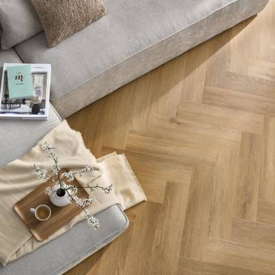 Panele winylowe SPC LVT Jodełka Dąb Burbon CAS 208 5 mm, 5905167857113