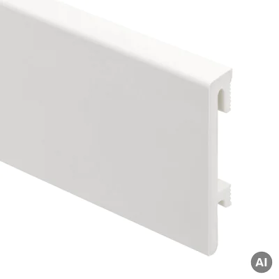 Listwa przypodłogowa PS Bravo 80 mm Biała, BR81U1