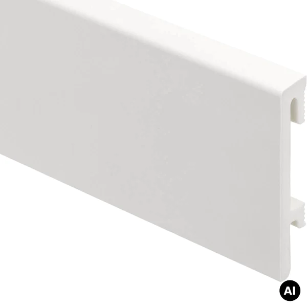 Listwa przypodłogowa PS Bravo 80 mm Biała 201, BR81U1 - 2