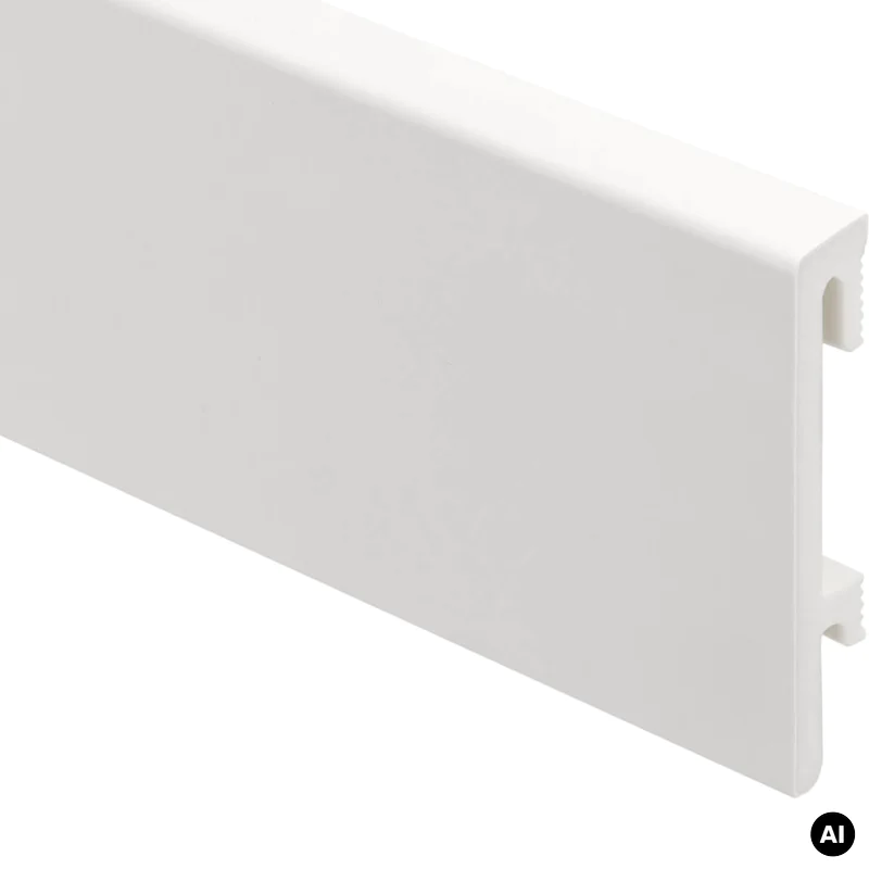 Listwa przypodłogowa PS Bravo 80 mm Biała 201, BR81U1