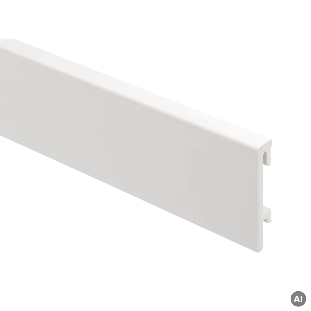 Listwa przypodłogowa PS Bravo 80 mm Biała, BR81U1