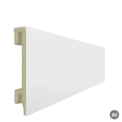 Listwa przypodłogowa PS Bravo 80 mm Biała, BR81U1