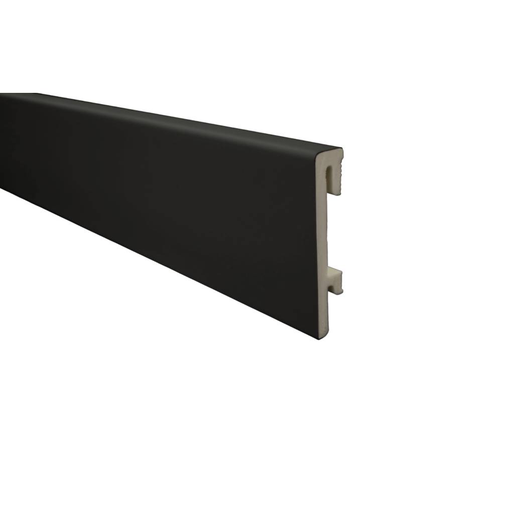 Listwa przypodłogowa PS Bravo 80 mm Czarna 207, BR81U3