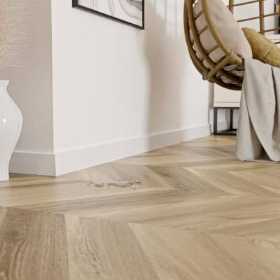 Listwa przypodłogowa PS Bravo 80 mm 1,2 m Biała 301, BR82U1