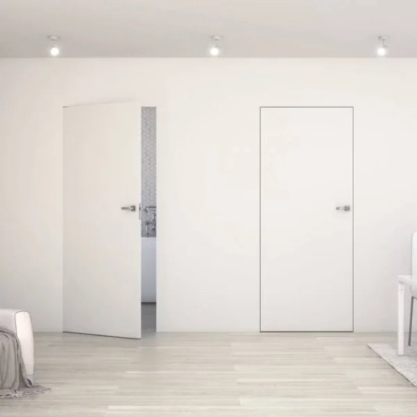 Ościeżnica aluminiowa Biała Sara Eco 2 bezprzylgowa Lewa