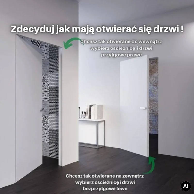 Ościeżnica aluminiowa Biała Sara Eco 2 odwrotna przylga L