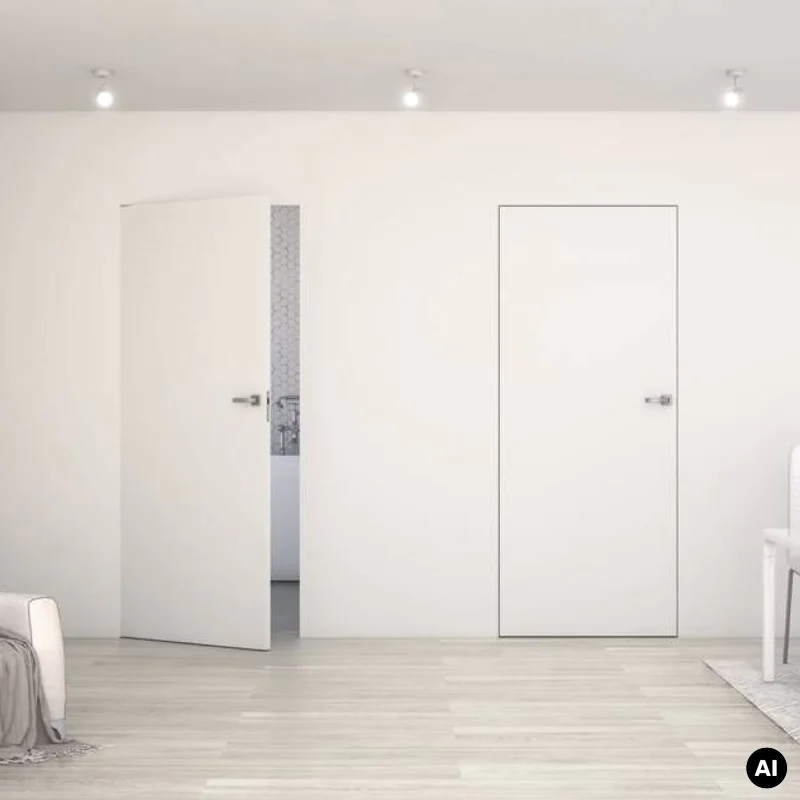 Ościeżnica aluminiowa Biała Sara Eco 2 bezprzylgowa Prawa