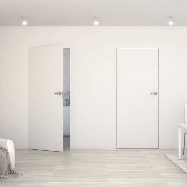Ościeżnica aluminiowa Biała Sara Eco 2 bezprzylgowa Prawa