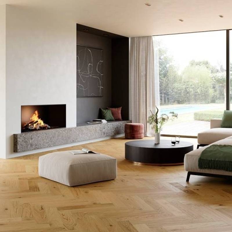 Chalet Natural Herringbone CHAL HB CL-110  14 mm