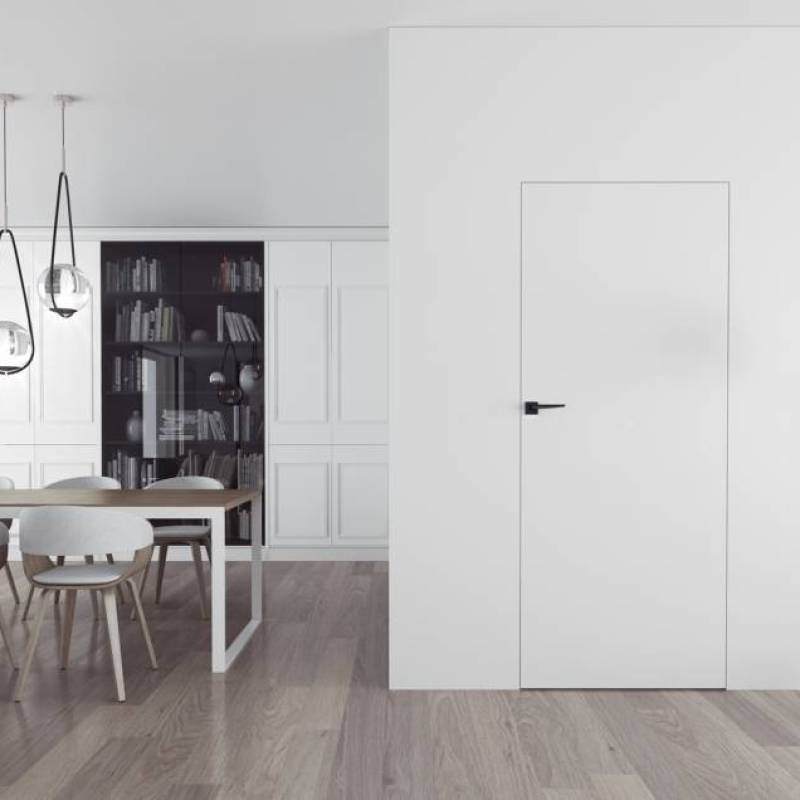 Drzwi Sara Eco 2 bezprzylgowe ukryte prawe 80cm z uszczelką opadającą, 5903526669575