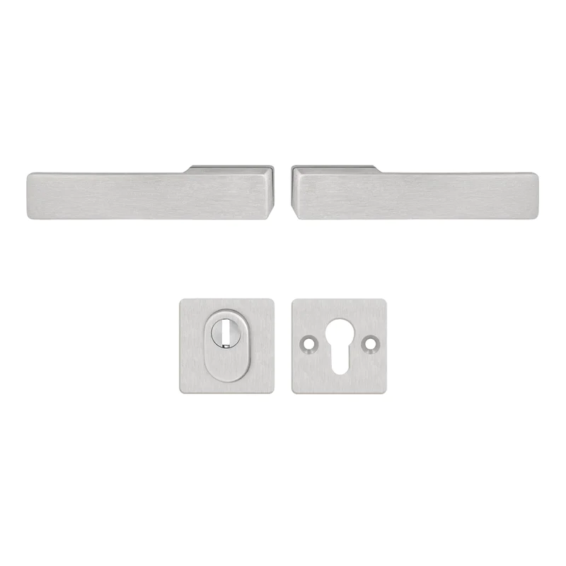 Klamka Libera Inox klamko + klamka + rozeta WB z zabezpiecze