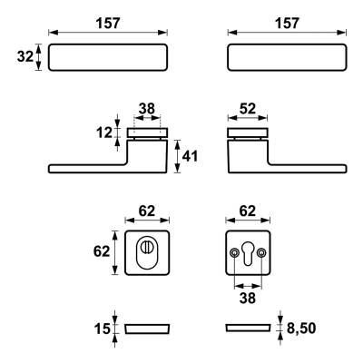 Klamka Libera Inox klamko + klamka + rozeta WB z zabezpieczeniem, 5907505414897 Klamka Libera Inox klamko + klamka + rozeta WB z zabezpieczeniem, 5907505414897