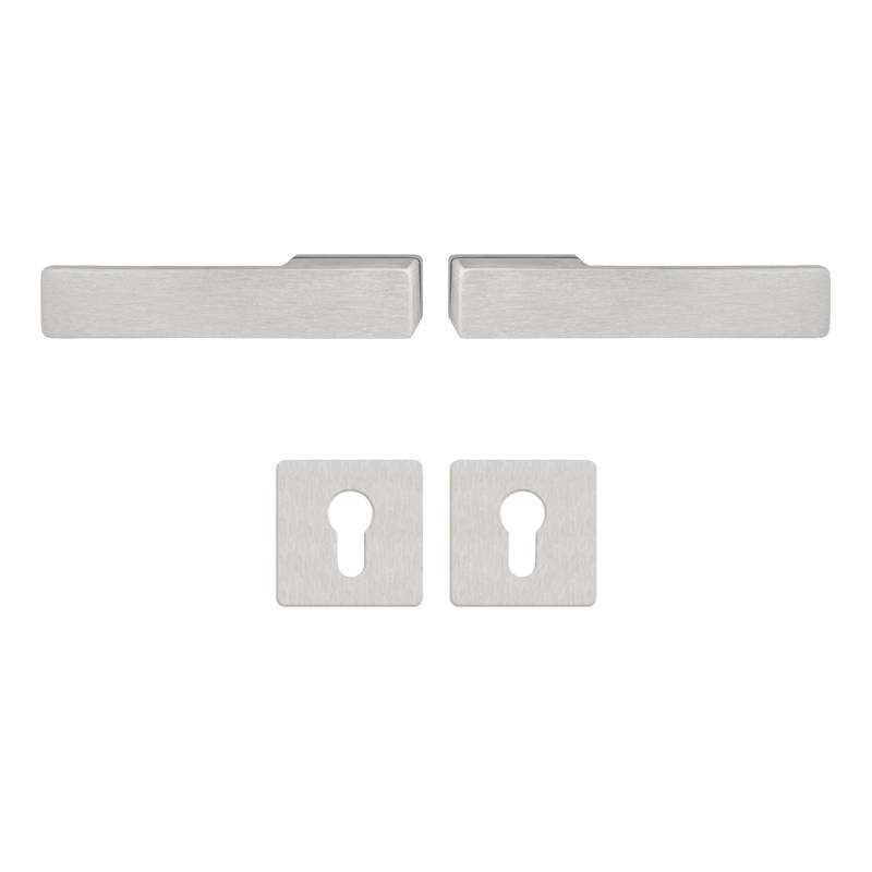 Klamka Libera Inox klamko + klamka + rozeta WB, 590750541490