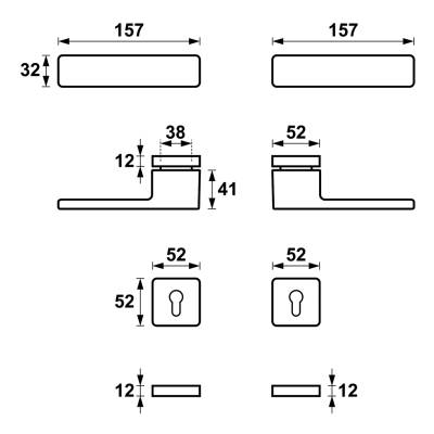 Klamka Libera Inox klamko + klamka + rozeta WB, 5907505414903 Klamka Libera Inox klamko + klamka + rozeta WB, 5907505414903