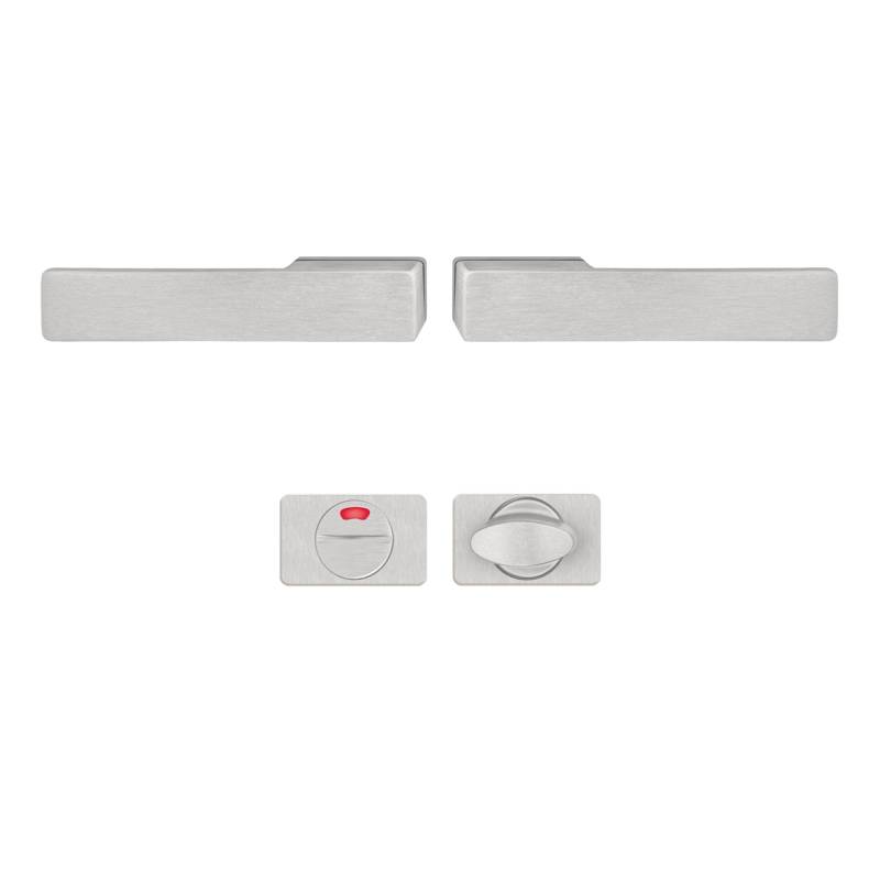 Klamka Libera Inox klamko + klamka + rozeta WC, 590750541491