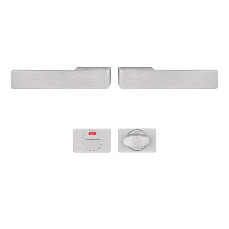 Klamka Libera Inox klamko + klamka + rozeta WC, 590750541491