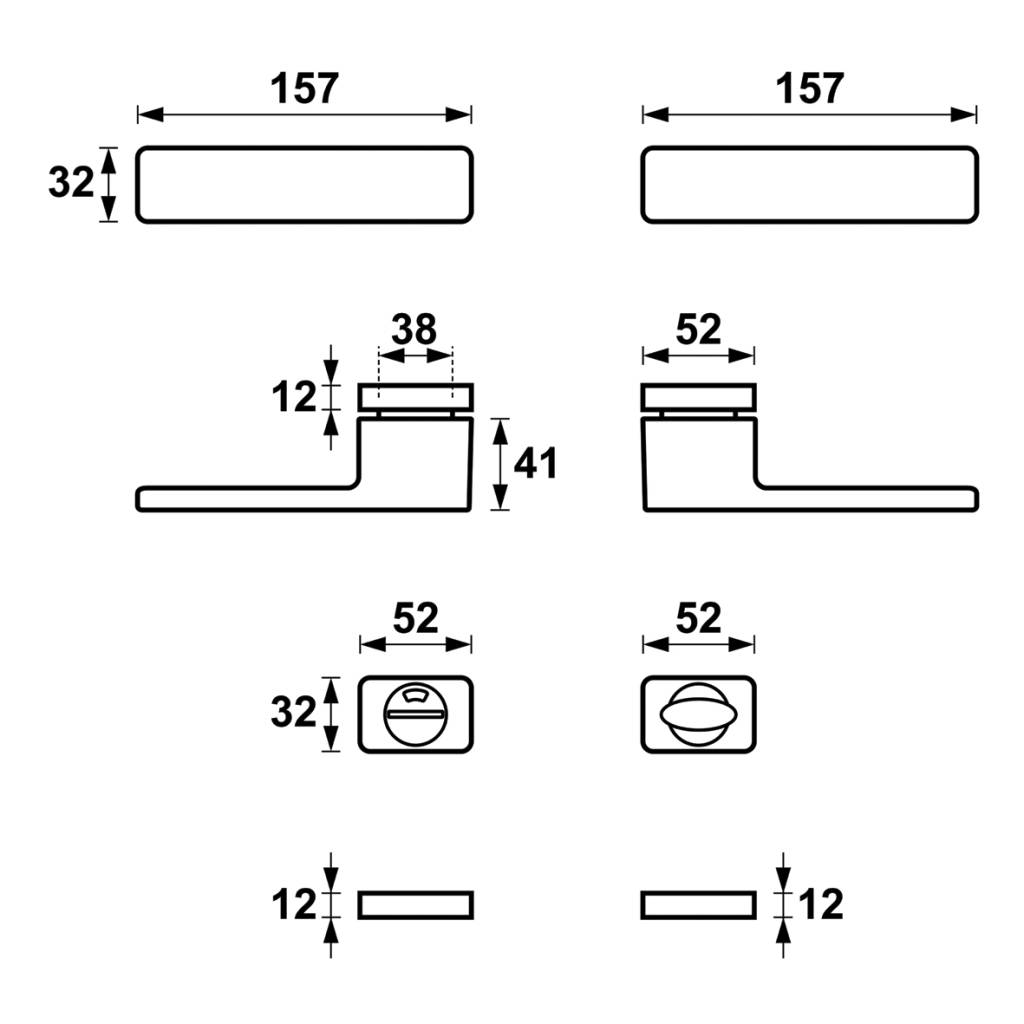 Klamka Libera Inox klamko + klamka + rozeta WC, 5907505414910 Klamka Libera Inox klamko + klamka + rozeta WC, 5907505414910