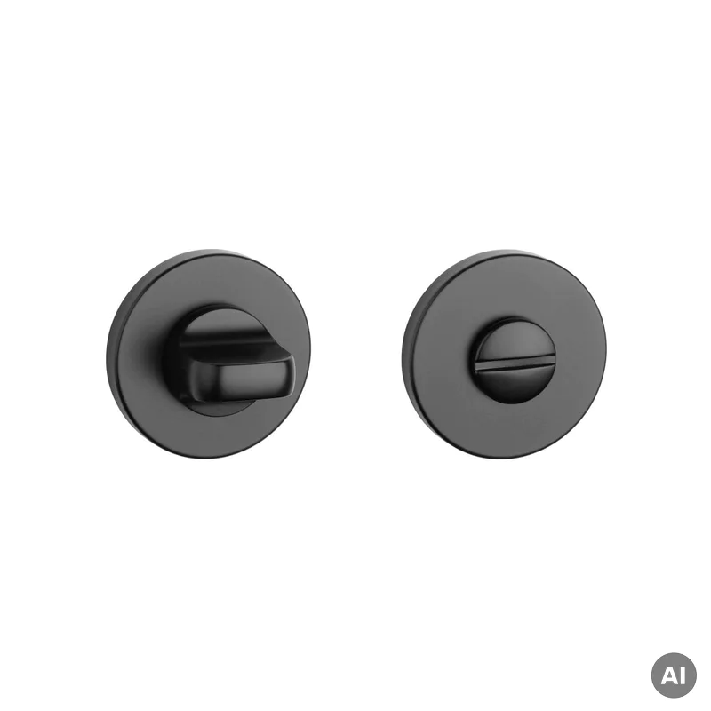 Rozeta okrągła Aprile Slim 7mm WC Czarna, MH0EAZALIACZ0WC0