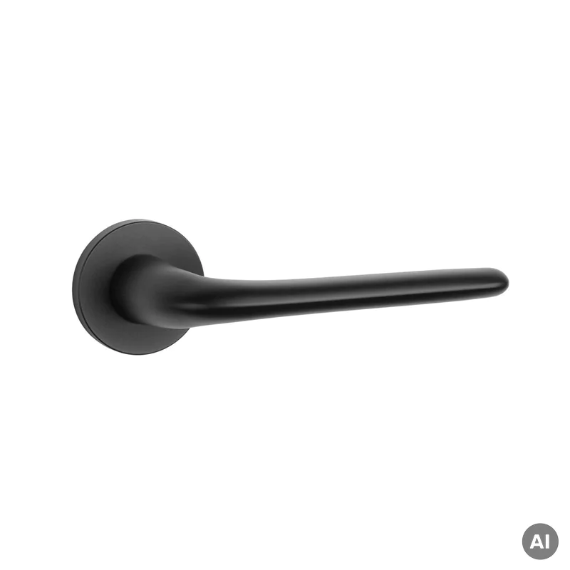 Klamka Aprile Azalia R Slim 7mm Czarna, MH0EAZALIACZ00000000