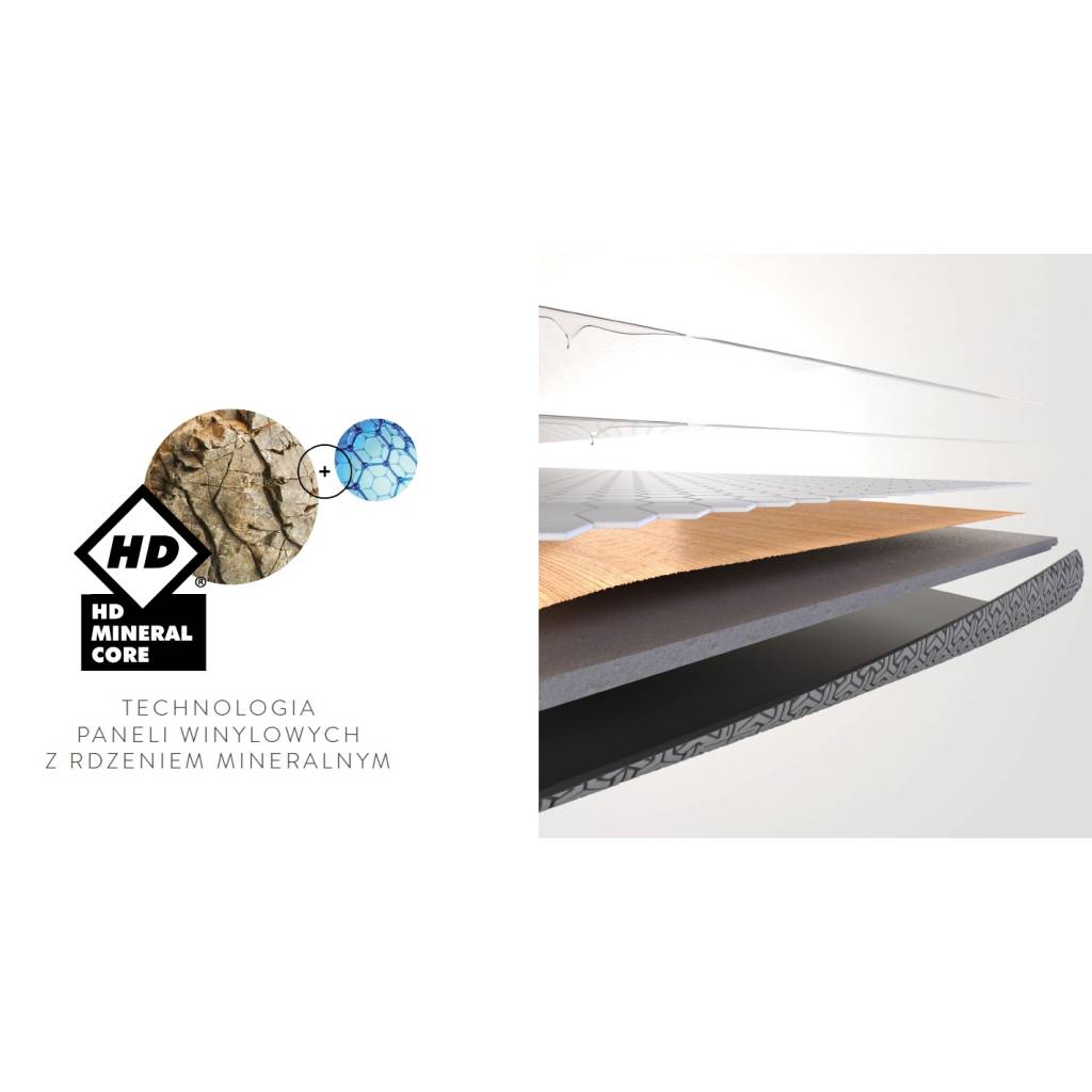 Panele winylowe z podkładem SPC LVT Dąb naturalny 41585E Klasa 33 5.3 mm, 5905167866085