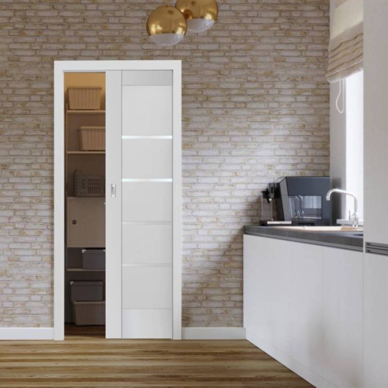 Zestaw Porta KOMPAKT + Skrzydło Verte Home G.4 80cm, SPAHG40S08DBI0AS0KA300