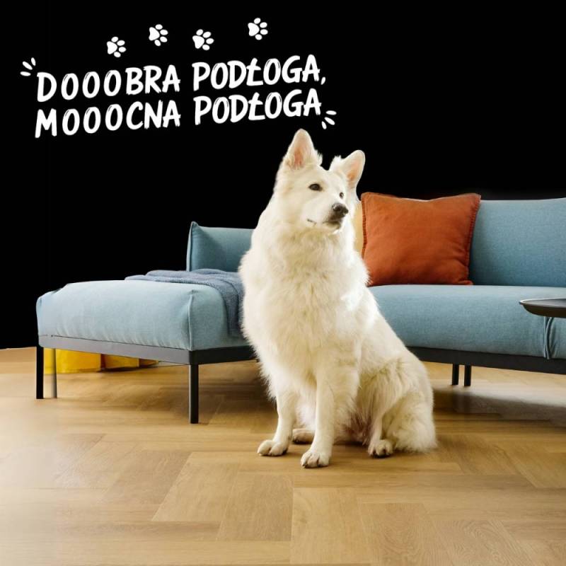 Panele winylowe ze zintegrowanym podkładem SPC LVT Dąb Ros