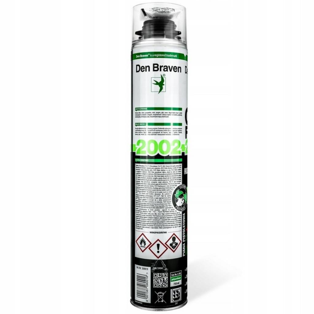 Piana montażowa Gun Foam 2002 do okien, drzwi, bram i rolet 750ml, 369819