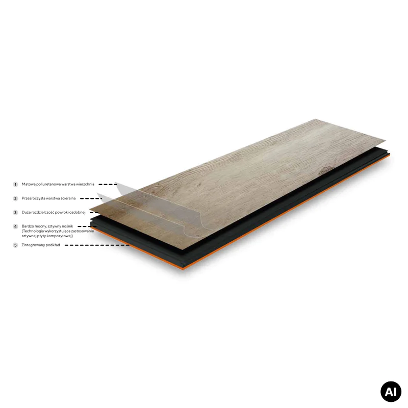 Panele winylowe SPC LVT Mantaro Hay PureCoat MAN HB-24-5614-
