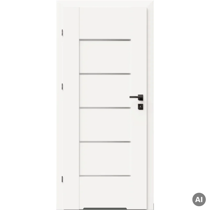 Drzwi DRE Lumio 1 przylgowe lewe 80cm WC z podcięciem wenty