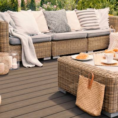 Deska tarasowa dwustronna BERGDECK W138 Teak/Orzech 2,9m 23 mm, BB0021