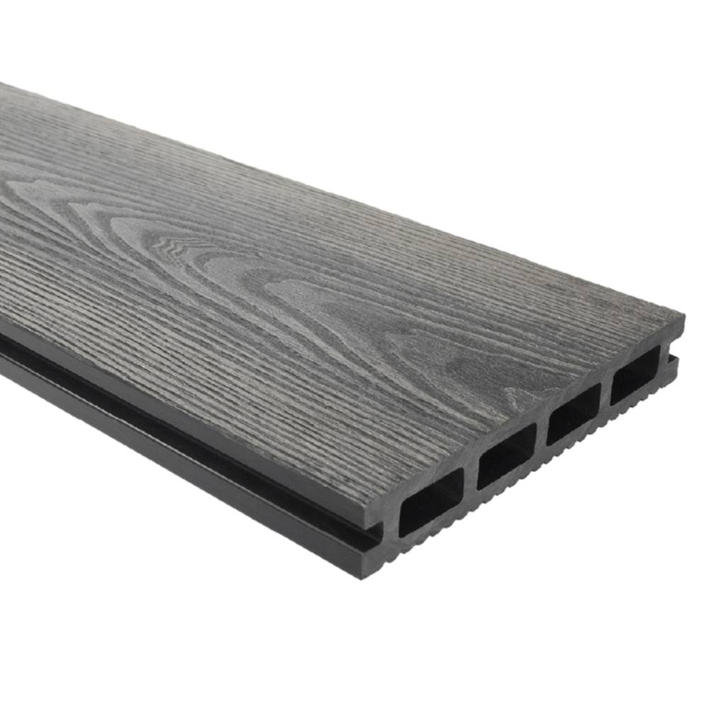 Deska tarasowa dwustronna BERGDECK S140 Szary 2,2m 25 mm, BB1103
