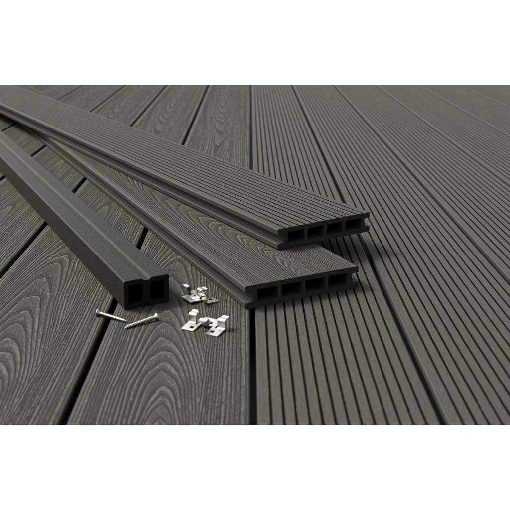 Deska tarasowa dwustronna BERGDECK S140 Szary 2,2m 25 mm, BB1103
