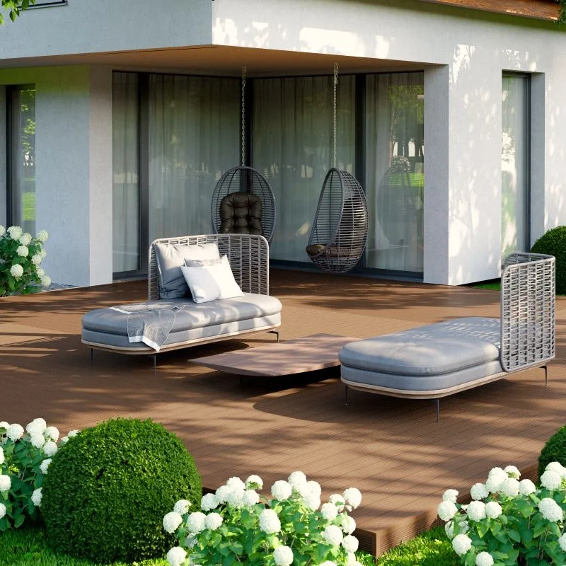 Deska tarasowa dwustronna BERGDECK S140 Ciemny Teak 2,2m 25 