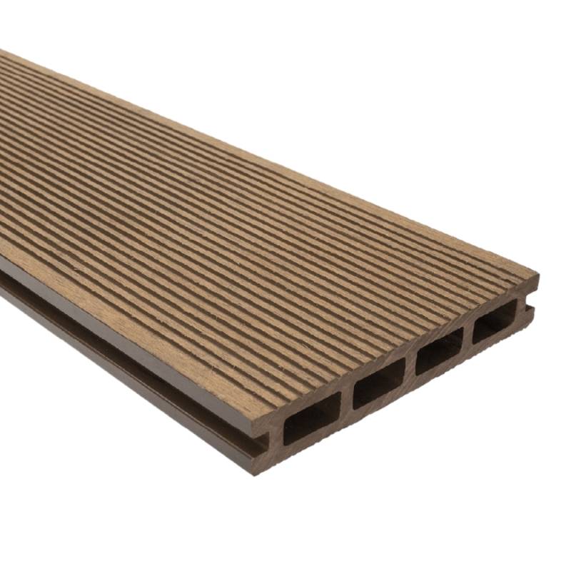 Deska tarasowa dwustronna BERGDECK S140 Ciemny Teak 2,2m 25 mm, BB1104