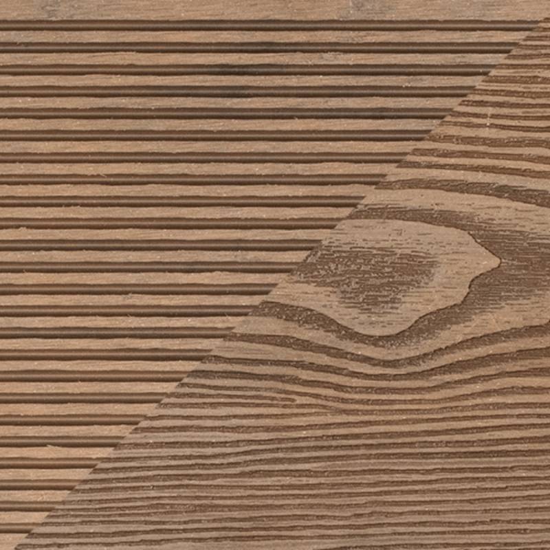 Deska tarasowa dwustronna BERGDECK S140 Ciemny Teak 2,2m 25 mm, BB1104