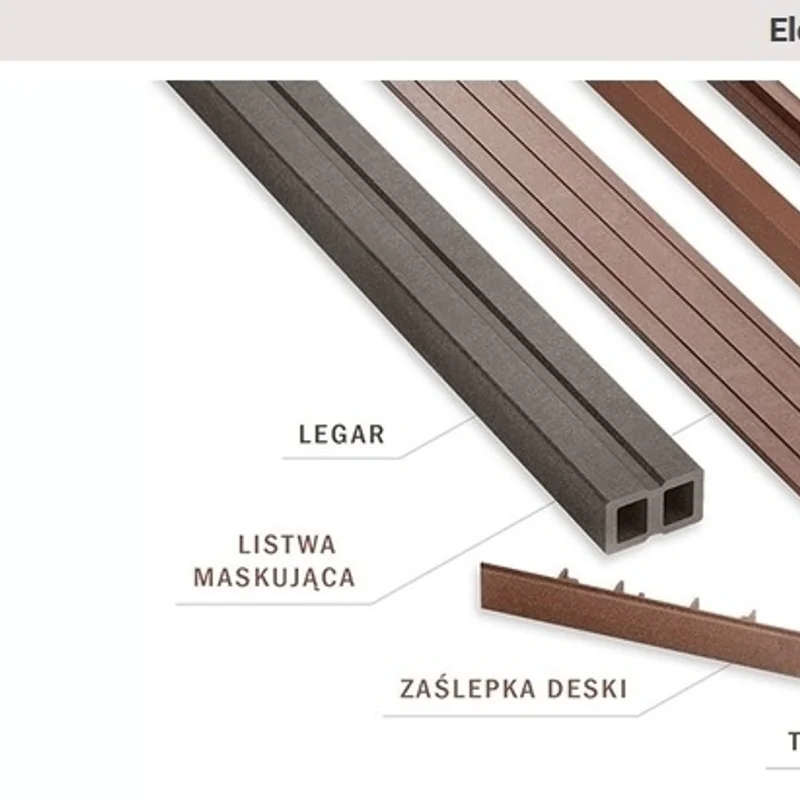 Deska tarasowa dwustronna BERGDECK S140 Heban 2,2m 25 mm, BB