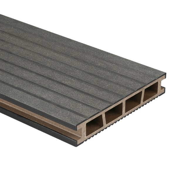 Deska tarasowa dwustronna BERGDECK B150 szczotkowana Czarny 2,4m 25 mm, BD1002