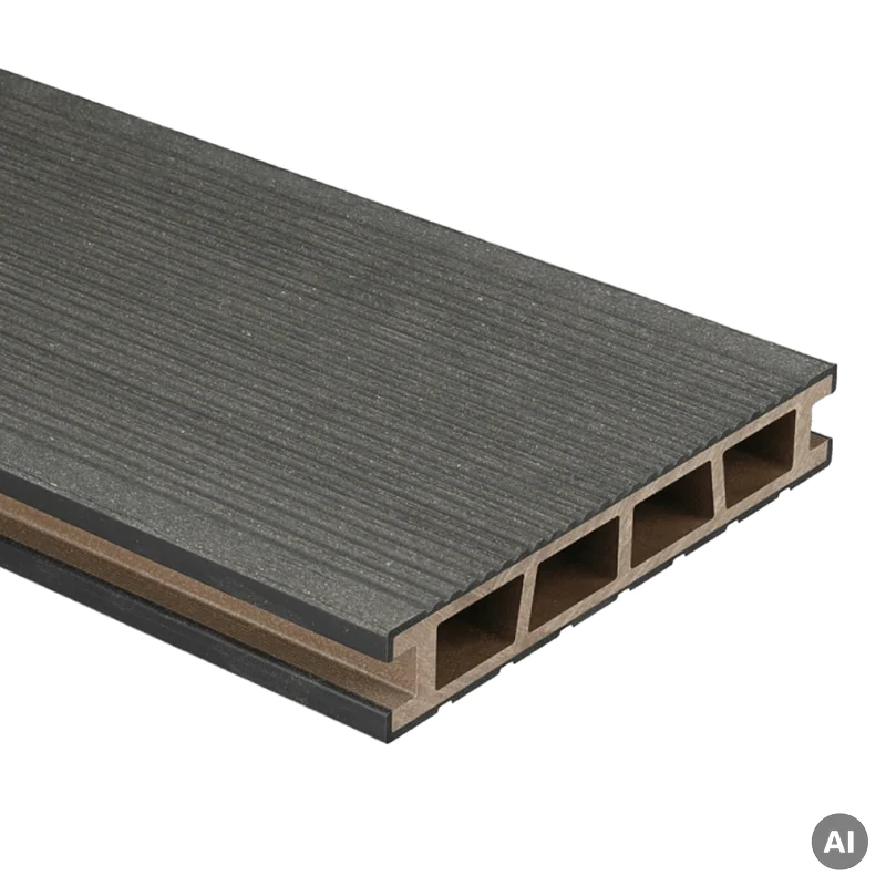 Deska tarasowa dwustronna BERGDECK szczotkowana Czarny 2,4m 