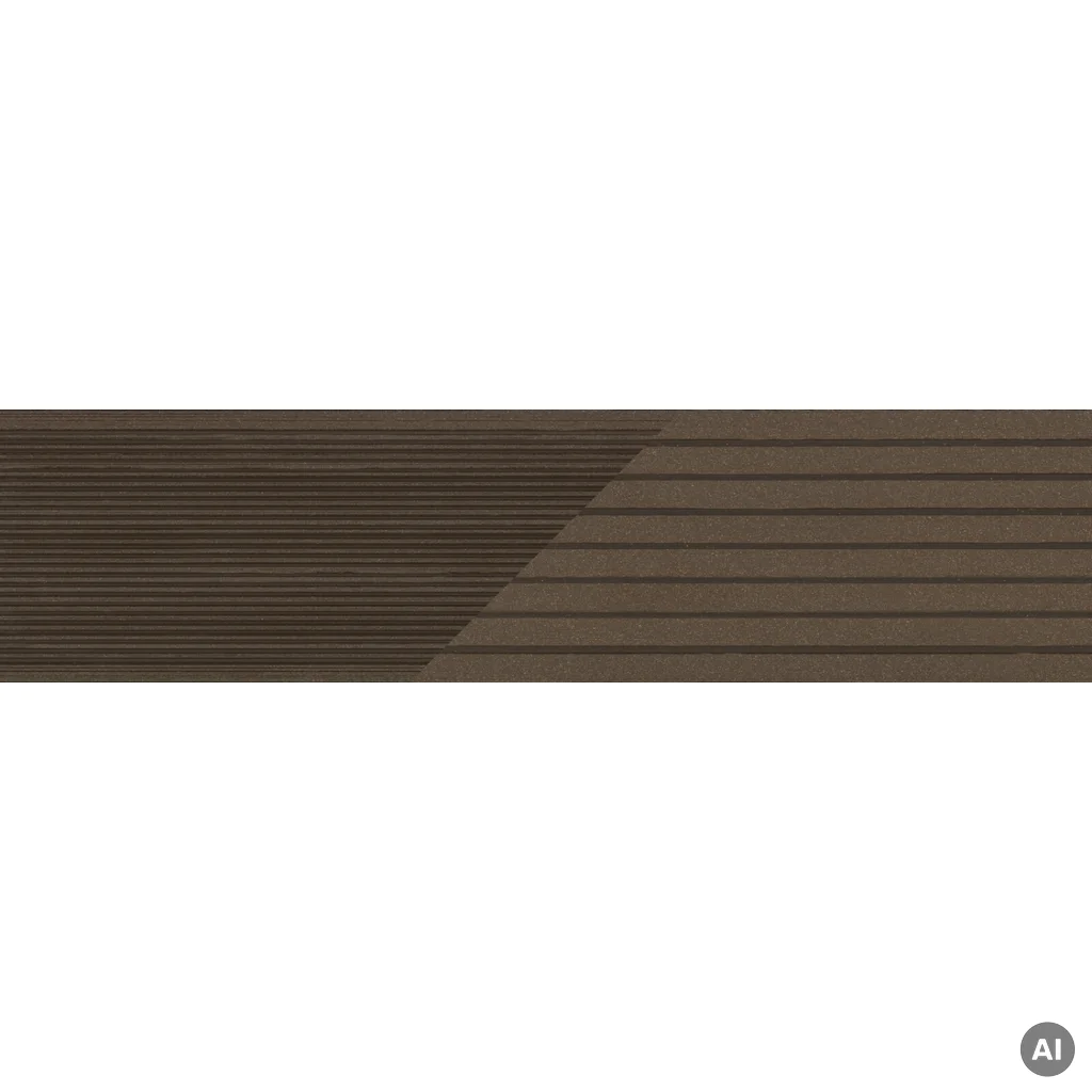 Deska tarasowa dwustronna BERGDECK szczotkowana Orzech 2,4m 25 mm, BD1003