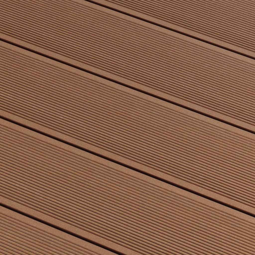 Deska tarasowa dwustronna BERGDECK B150 Szczotkowana Kasztan 2,4m 25 mm, BD1004