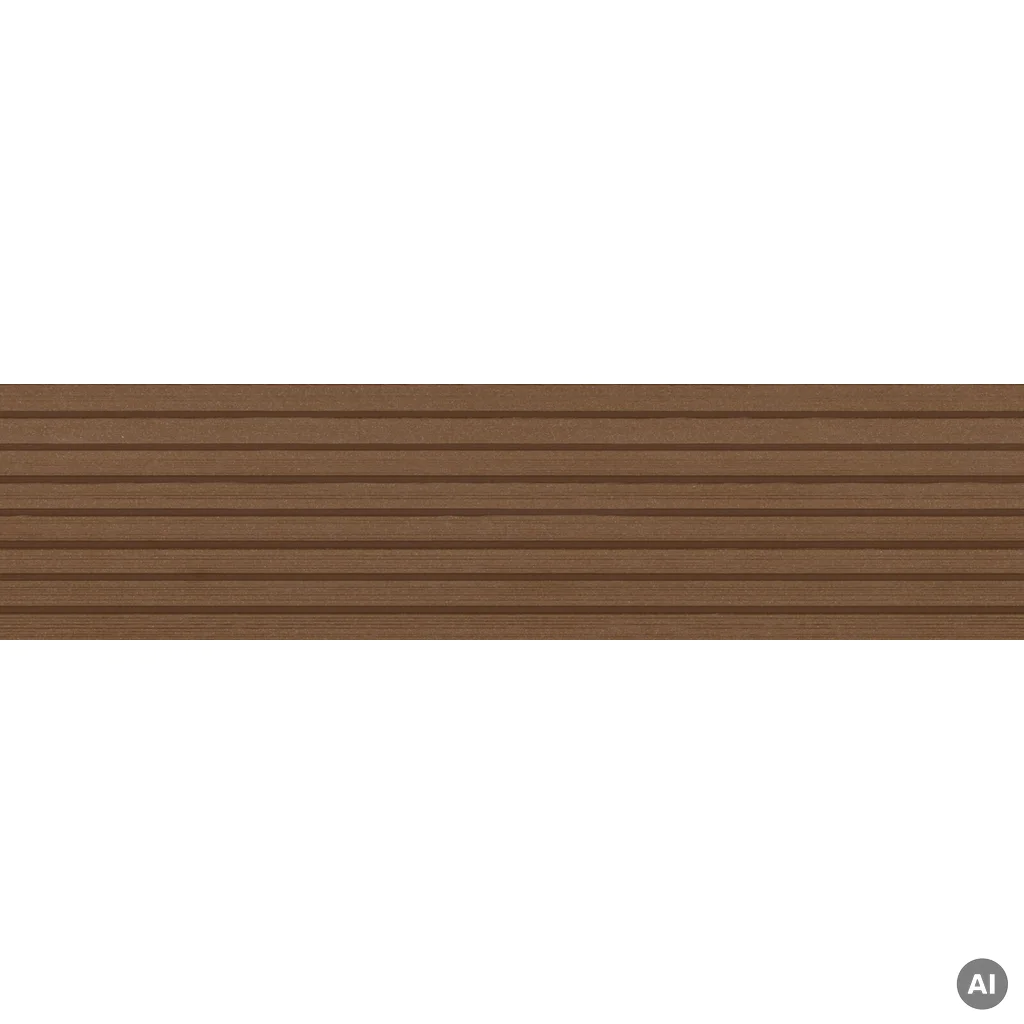Deska tarasowa dwustronna BERGDECK Szczotkowana Kasztan 2,4m 25 mm, BD1004