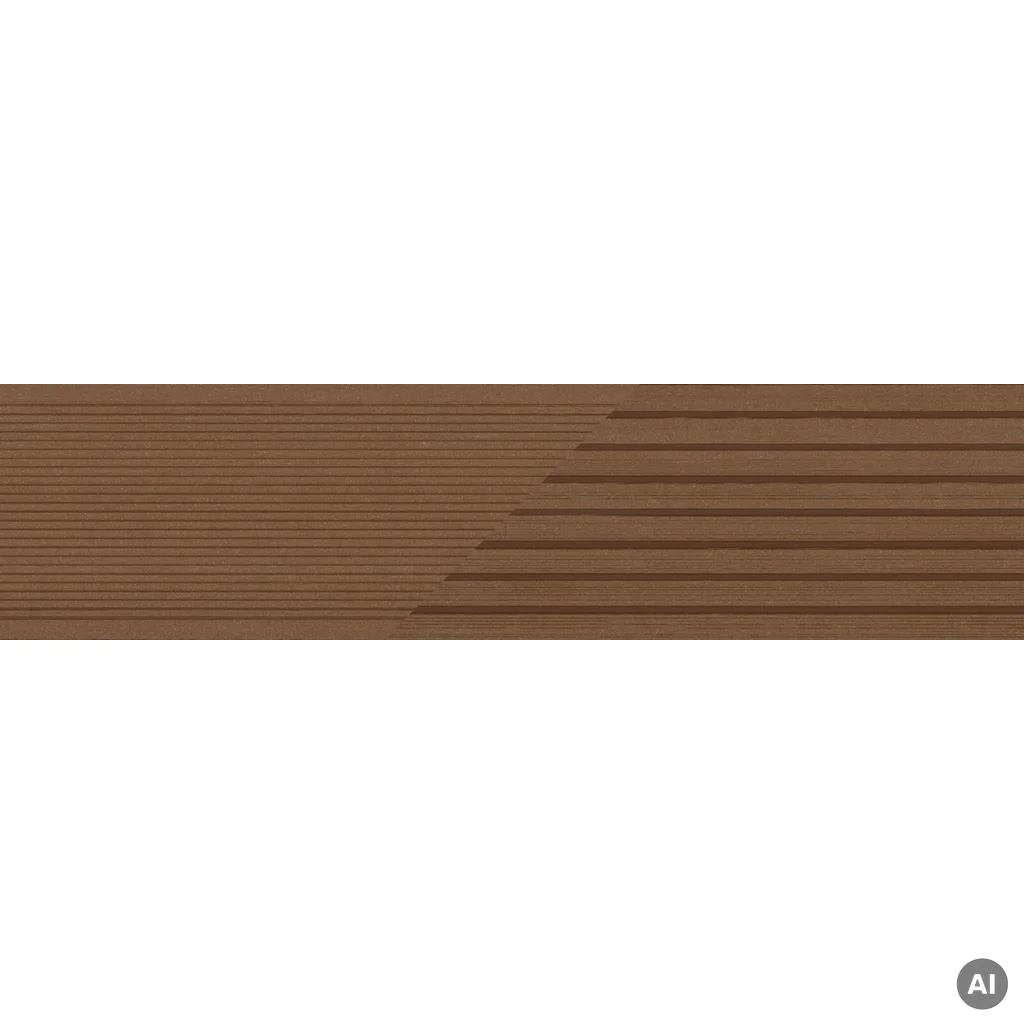 Deska tarasowa dwustronna BERGDECK Szczotkowana Kasztan 2,4m 25 mm, BD1004